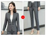 Women's Autumn Uniform Designs Formal Style Office Lady Bussiness Attire Work Suit Business Wear Dress Office Worker Skirt