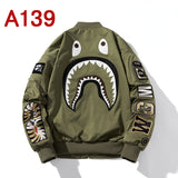 Ape Varsity Jacket Embroidered Air Force Pilot Jacket Men's Spring and Autumn