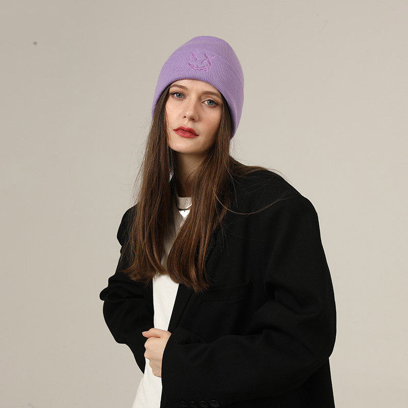 Toboggan Hat Knitted Hat Autumn and Winter Beanie Hat