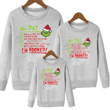 Grinch Hoodie Grinch Printed Straight Sweatshirt