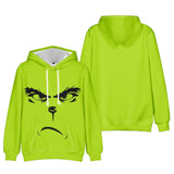 Grinch Hoodie Christmas Grinch Printed Casual Hooded Sweater Autumn And Winter