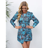 Nina Parker Graffiti Dress Long Sleeve Short Dress Dress