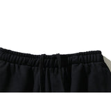 Kanye West Sunday Service Pant 3D Relief Splash-Ink Distressed Close up Ankle-Tied Terry Shorts