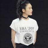 T Shirt Balmain Women's Balmain Short Sleeve Cotton Letters Loose Pullover T-shirt