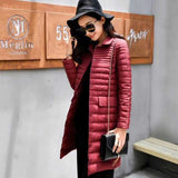 Women Winter Coats Puffer Jacket Down Coat Fall Winter Fashion Shirt Collar Down Jacket Long Sleeve Coat