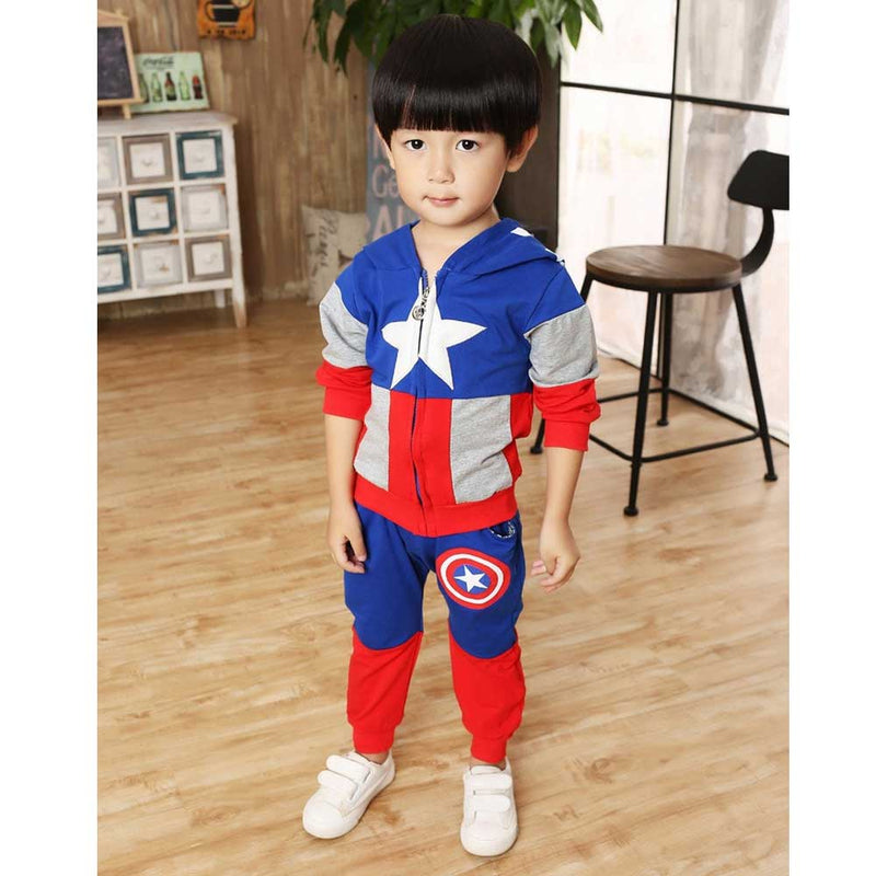 Children Boy Co Ord Captain America Sport 2 Piece Set