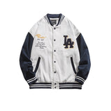 Cream Color Varsity Jacket Baseball Uniform
