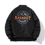 NASA Varsity Jacket Cotton Padded Thickened Jacket Men's Casual Baseball