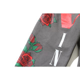 Kanye West Sunday Service Pant Autumn and Winter Cotton Distressed Rose Sports Leisure