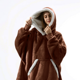 Hoodies Blankets Autumn and Winter Wearable Lambswool Lazy Blanket Home Leisure