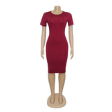 Nina Parker Black Dress Solid Color Dress Skirt