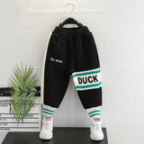 Toddler Boys Pants Small Yellow Duck Boys' Pants Autumn Leisure