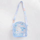 My Melody Bag Cute Clow M Cinnamoroll Babycinnamoroll Melody Raincoat Series PVC Cartoon Backpack Japanese Girl Heart Cartoon Crossbody Bag Kulomi
