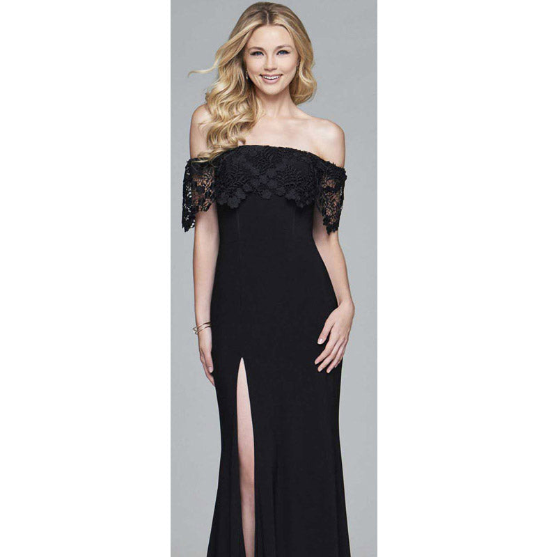 Formal Dresses & Gowns Dress Elegant Slim-Fit Solid Color Long Dress Evening Dress