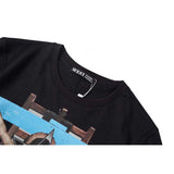 GVC T Shirt Cross Portrait Pattern Pure Cotton Loose Short Sleeve T-shirt Men