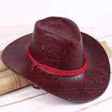 Cowgirl Hats Summer Woven Knight's Cap Outdoor Hat Sun Hat Men and Women Ventilation Cap