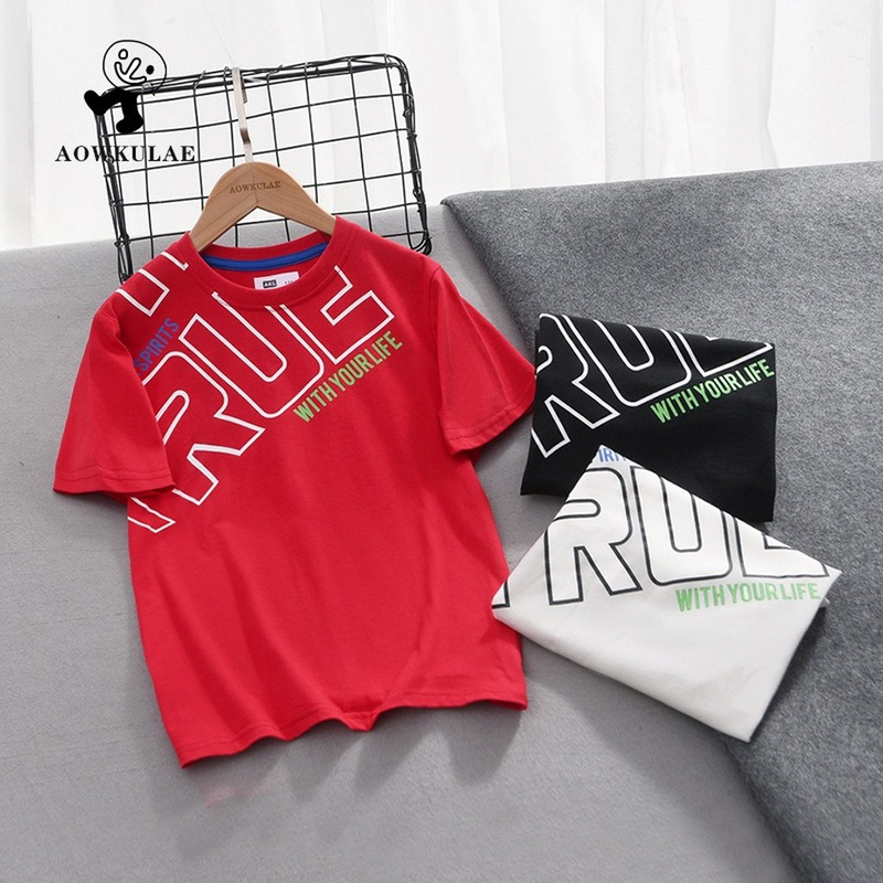 Children T Shrits Summer Boys Short Sleeve Loose Short Sleeve