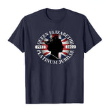 Inspired by Queen's Platinum Jubilee 2022 Elizabeth 70 Years T-shirt Printed Crew Neck Top Short Sleeve