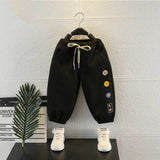 Toddler Boys Pants Small Yellow Duck Boys' Pants Spring and Autumn Leisure Sweatpants