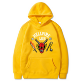 Stranger Things Hellfire Club Hoodie Printed Hoodie Fleece-Lined