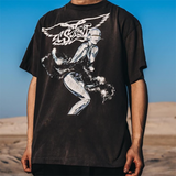 Saint Michael T Shirt Vintage Distressed Short Sleeve Niche Casual T-shirt