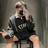 Fear of God Essentials 1977 Rugby Wheat Printed Long-Sleeved Polo Shirt