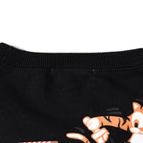 WGM Closing Tiger Head Printed Pullover Sweatshirt round Neck
