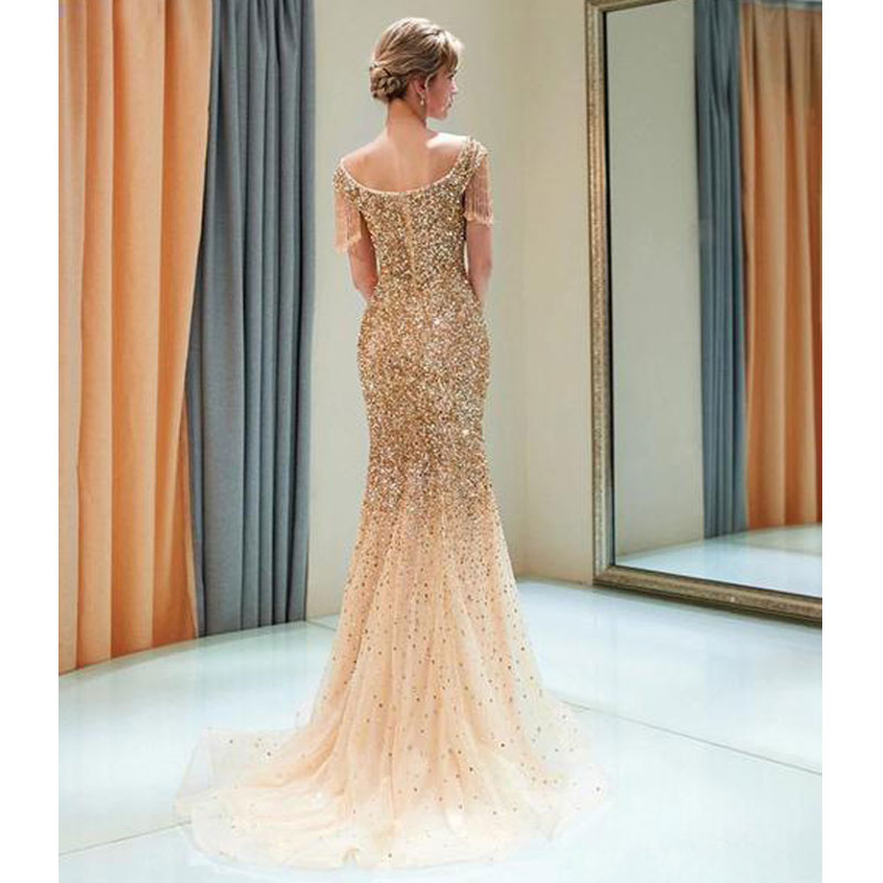 Bohemian Coachella Outfits Sexy Raglan Sleeve V-neck Slim Dress Bronzing