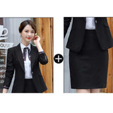 Women Autumn Uniform Designs Formal Style Office Lady Bussiness Attire Work Suit OL Work Clothes Work Clothes Two-Piece Set
