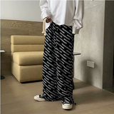 Men Pants Men's Loose Straight Autumn and Winter Printing Sports Pants