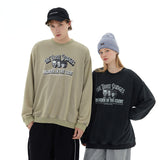Preppy Aesthetic Sweatshirt Long-Sleeved Sweater Men's and Women's round Neck Loose Casual