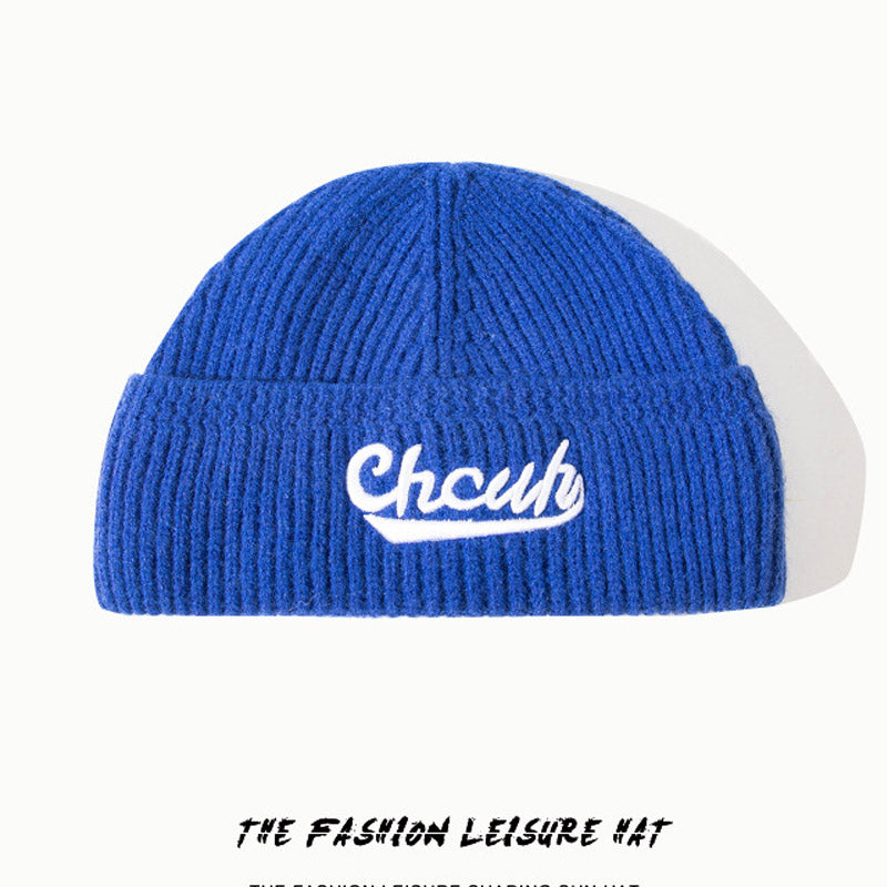 Toboggan Hat Female Autumn and Winter Wool Hat Male