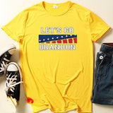 Let'S Go Brandon T Shirt Summer Printed Short Sleeve T-Shirt