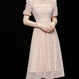 Marilyn Monroe Dress Summer Short Sleeve Lace Dress