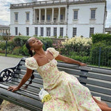 Milkmaid Dresses Dress House of CB Tallulah Garden Party Dress Holiday Ditsy Floral Midi Sundress