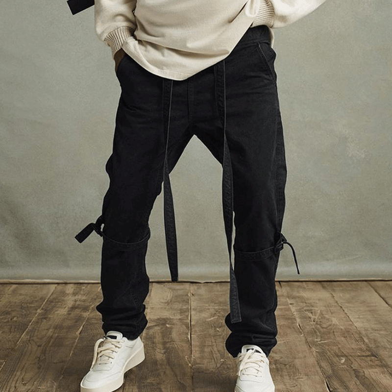 Fog Fear of God Essentials Pant Trousers Drawstring Ribbon Casual Loose Cargo Pants Men