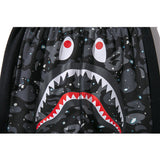 Shark Print Pant Shark Head Print Luminous Starry Sky Trousers Men's and Women's Casual Pants Sweatpants
