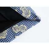 Women Fall Fall Flower Decoration High Waist Hollow-out Skirt Hip Skirt
