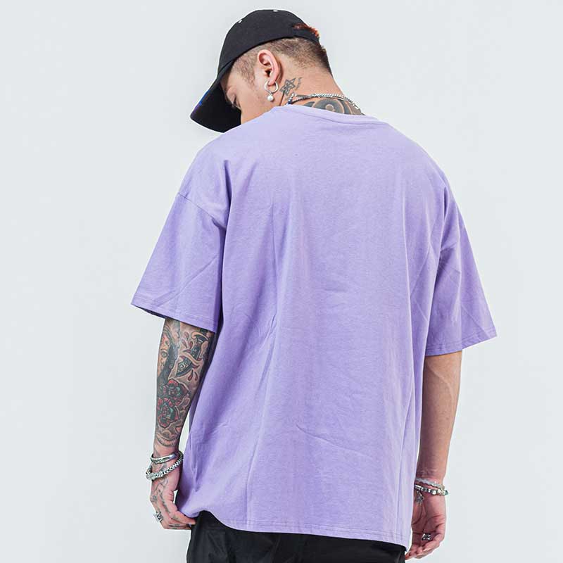 Oversized 90S T Shirt Japanese Five-Star Team Fried Street Short Sleeve Loose T-shirt Men and Women