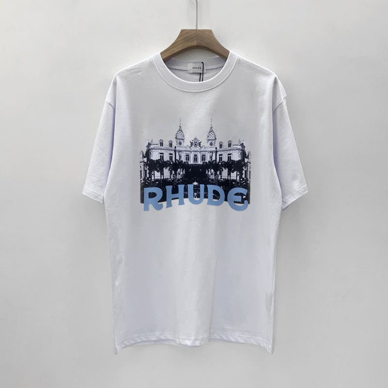 Rhude T Shirt Limited Rhude Hip Hop Summer Loose
