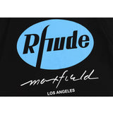 Rhude T Shirt Eagle Print Hip Hop Men's and Women's Same Loose Casual