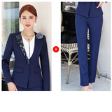 Women's Autumn Uniform Designs Formal Style Office Lady Bussiness Attire Work Suit Business Wear Suit