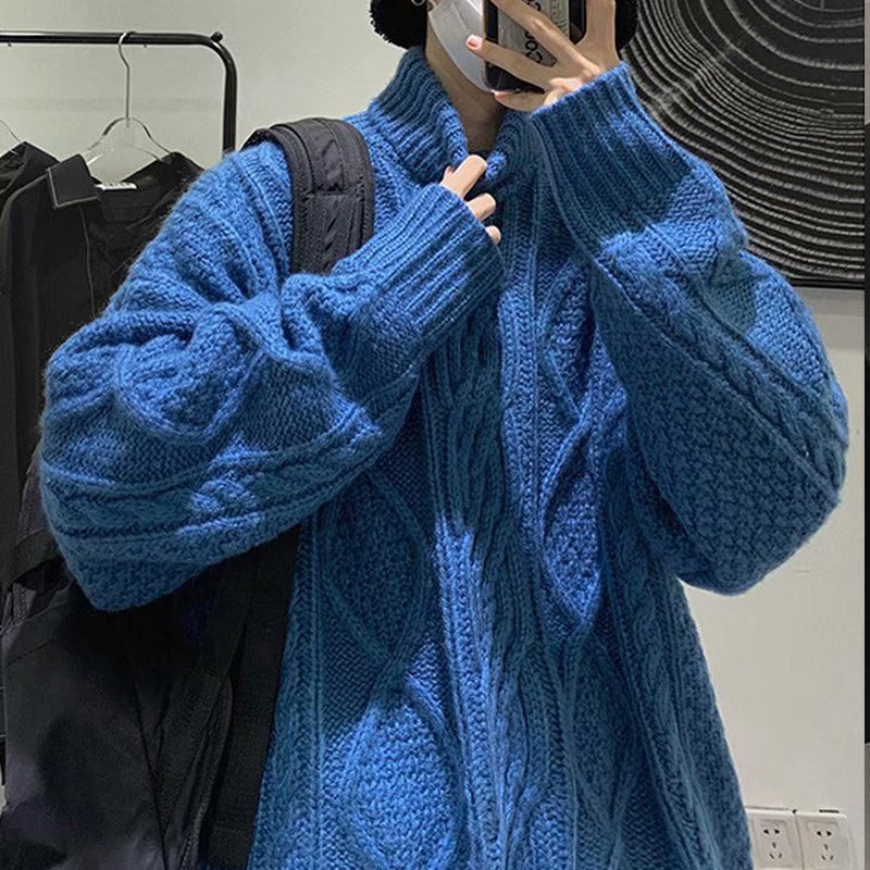 Men Turtleneck Sweater Turtleneck Sweater Men Leisure Pullover Winter