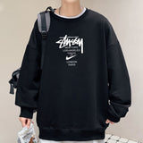 Stussy Sweatshirt Men's Spring and Autumn round Neck Loose Long Sleeves