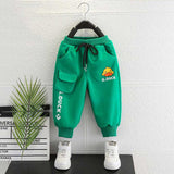 Toddler Boys Pants Small Yellow Duck Children's Clothing Boys' Spring and Autumn Track Sweatpants