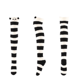 Winter Thick Knit Thigh High Socks Long Stockings Boot Autumn Winter Coral Fleece Women Warm Thick below the Knees Sleeping Socks