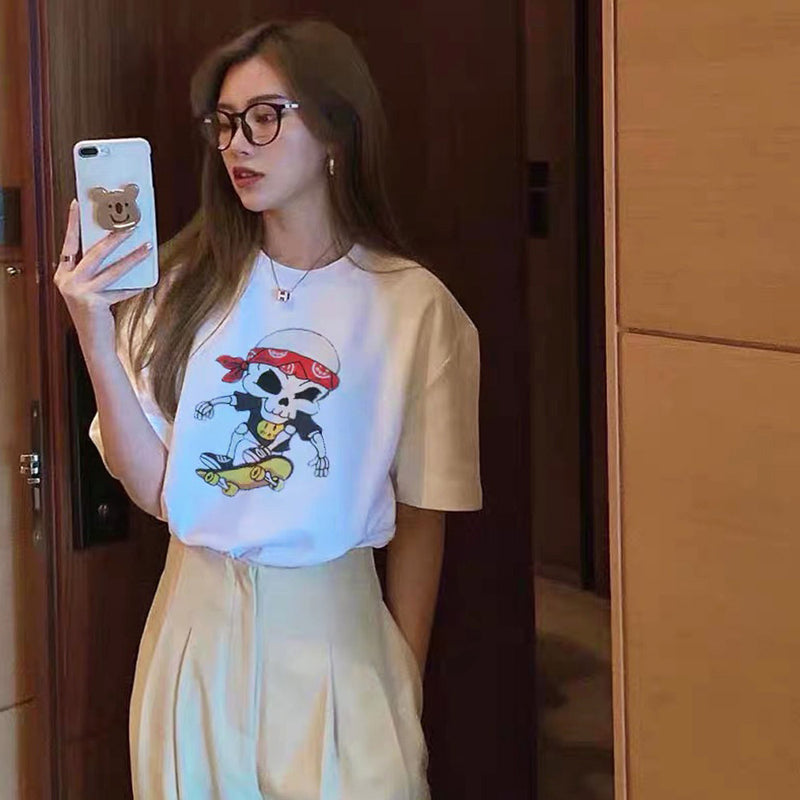 Drew House Drew Short Sleeve Smiley Face Printed Fashion Brand High Loose T-shirt