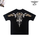 Boylondon T Shirt Plus Size Sports Retro Training Casual Fashionable
