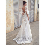 Bohemian Coachella Outfits Sexy Lace V-neck Backless Dress