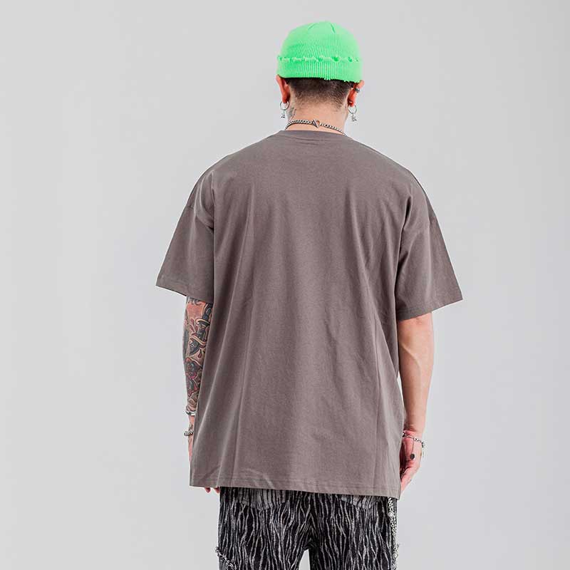 Oversized 90S T Shirt Dark Style Hip-Hop Street Loose Short Sleeve T-shirt for Men
